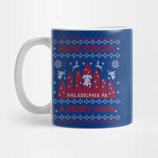 FUNNY YOUSE GUYS PHILLY UGLY CHRISTMAS SWEATER JAWN PHILADELPHIA Mug